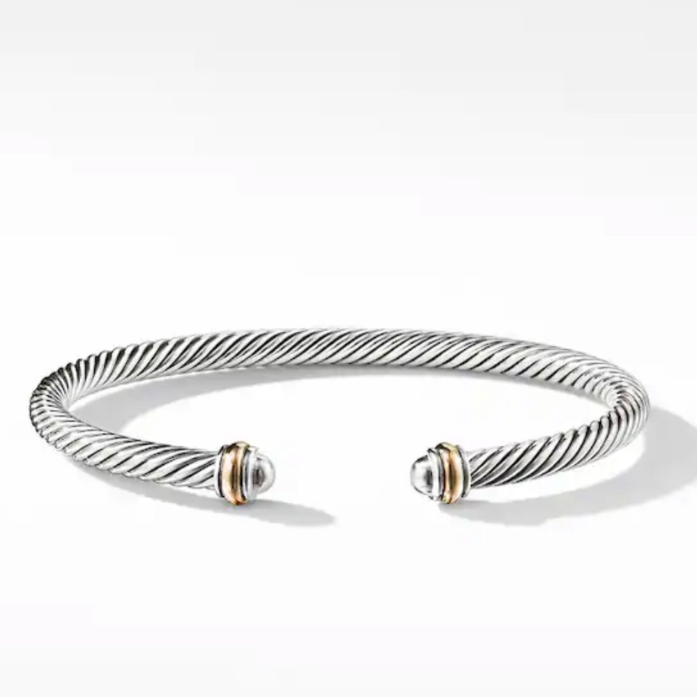 David Yurman Cable Classic Bracelet with 18K Gold